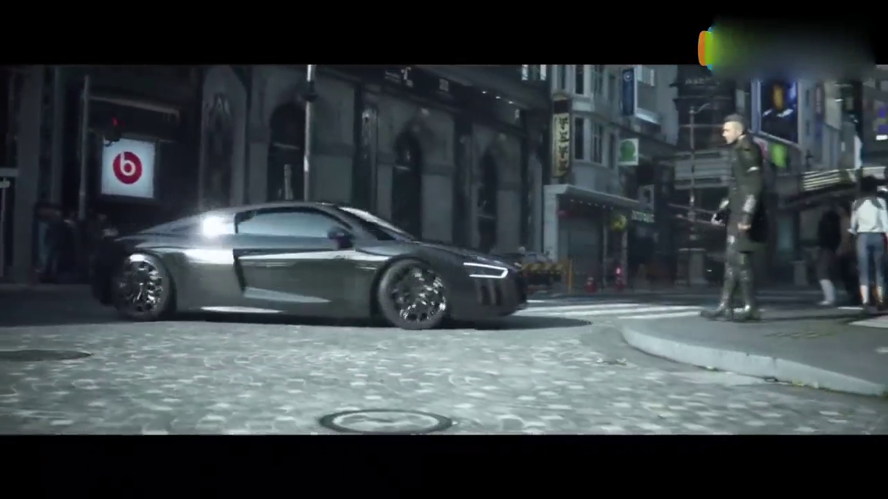 看着这款奥迪跑车在街上跑就是种享受