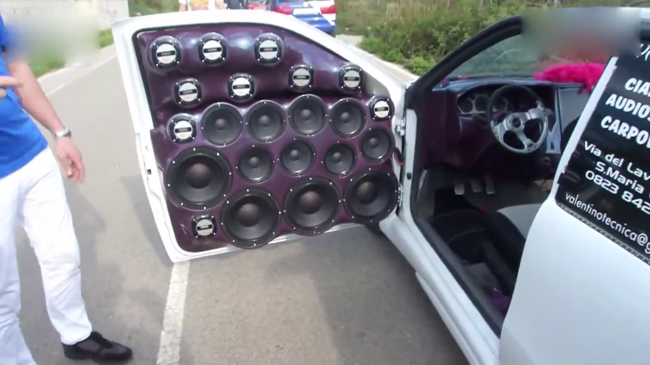 超级改装车，这音箱太有震撼力