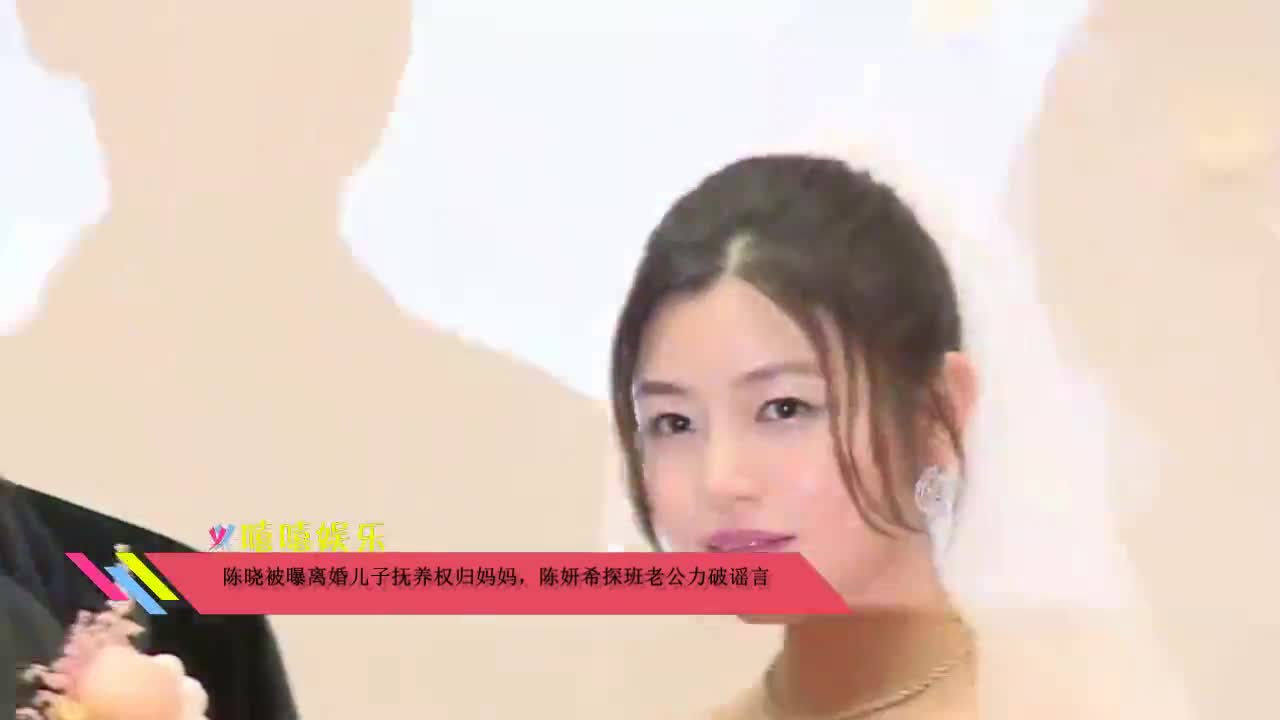 陈晓被曝离婚儿子抚养权归妈妈，陈妍希探班老公力破谣言