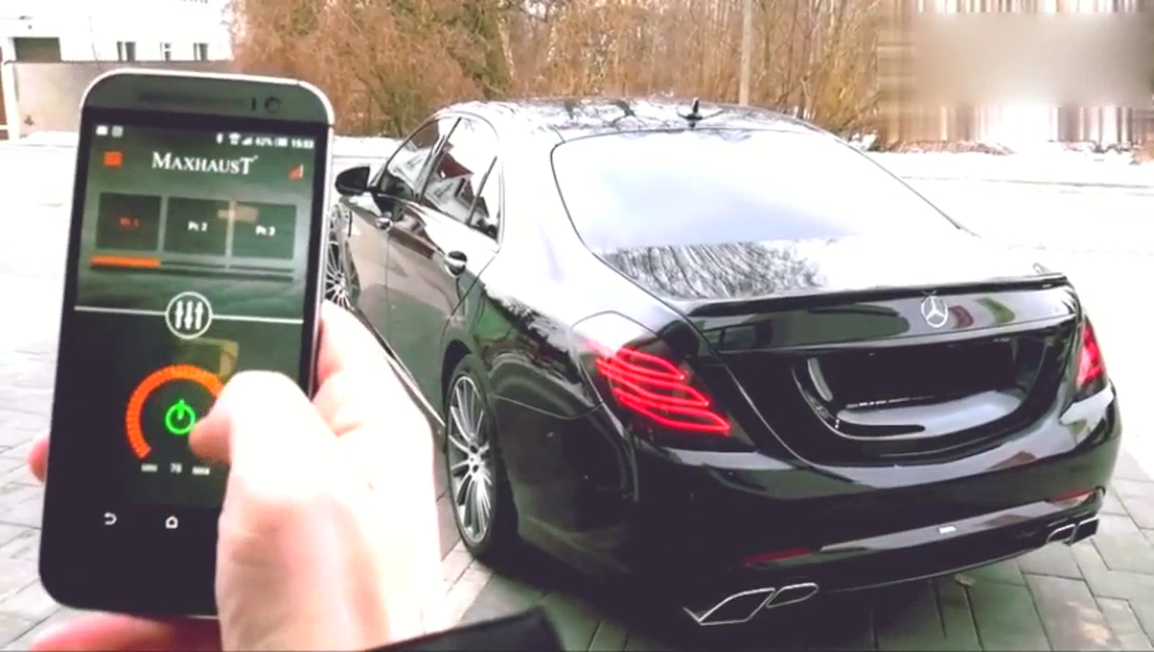 按下手机的瞬间，才知道奔驰跑车的声浪有多霸气