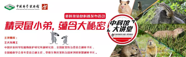 报名|《知识就是力量》中科馆讲座之“精灵鼠小弟,蕴含大秘密” 报名 |《知识就是力量》中科馆讲座之“精灵鼠小弟,蕴含大秘密”