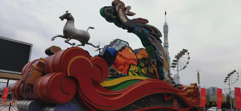 如意甘肃彩车载誉归来 现在兰州公开展出 在会展中心就能看