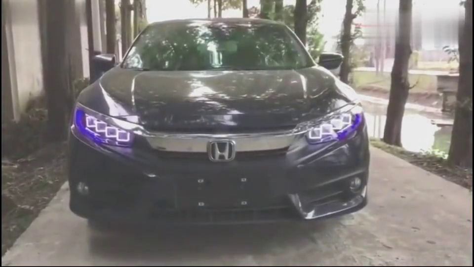 给思域装上布加迪威龙的大灯,真以为在开跑车