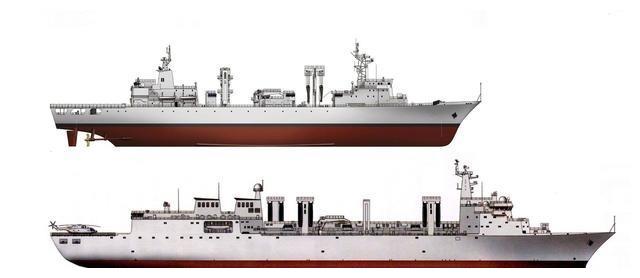 48000吨的901型补给舰 未来航空母舰编队的坚强后盾