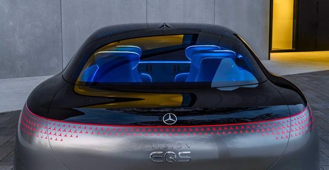 外观如未来飞行器，奔驰Vision EQS概念车亮相法兰克福车展
