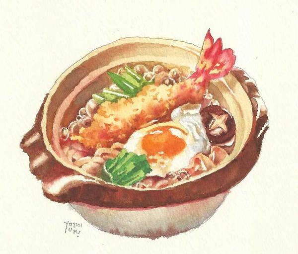 这位水彩画家画出特色招远美食什么美食有图片