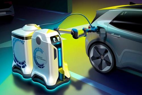 大众发明的充电机器人是如何运行的呢？