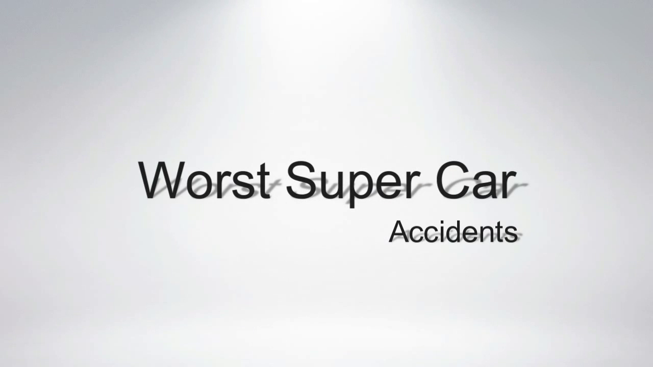 海外实拍各种豪华跑车撞车惨烈现场合集 看着都心疼