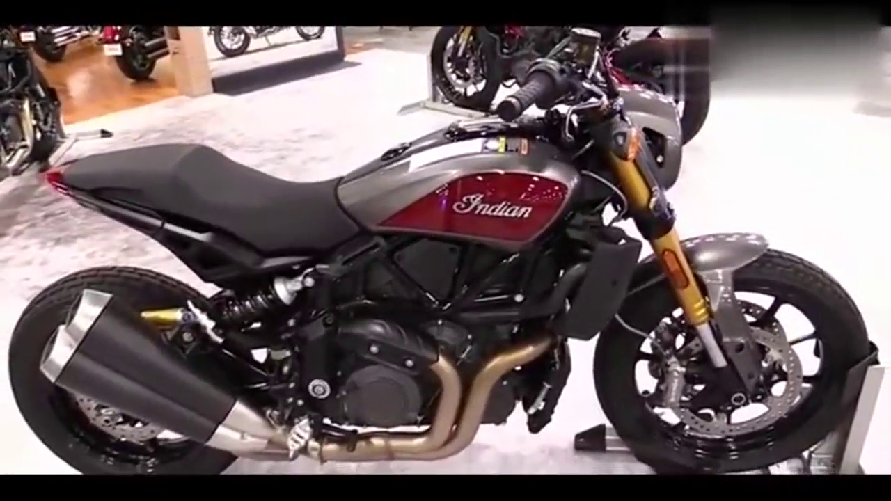 实拍车展！2019新款印第安FTR 1200 S，美式街车