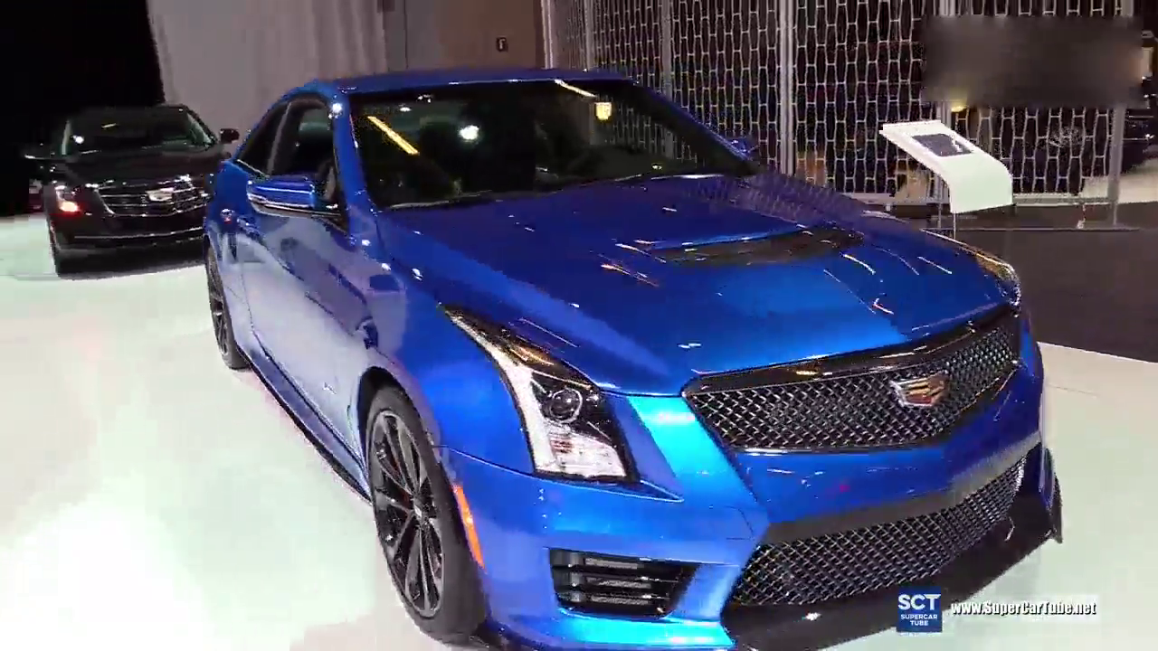 战斗感很强！车展实拍2018凯迪拉克ATS-V