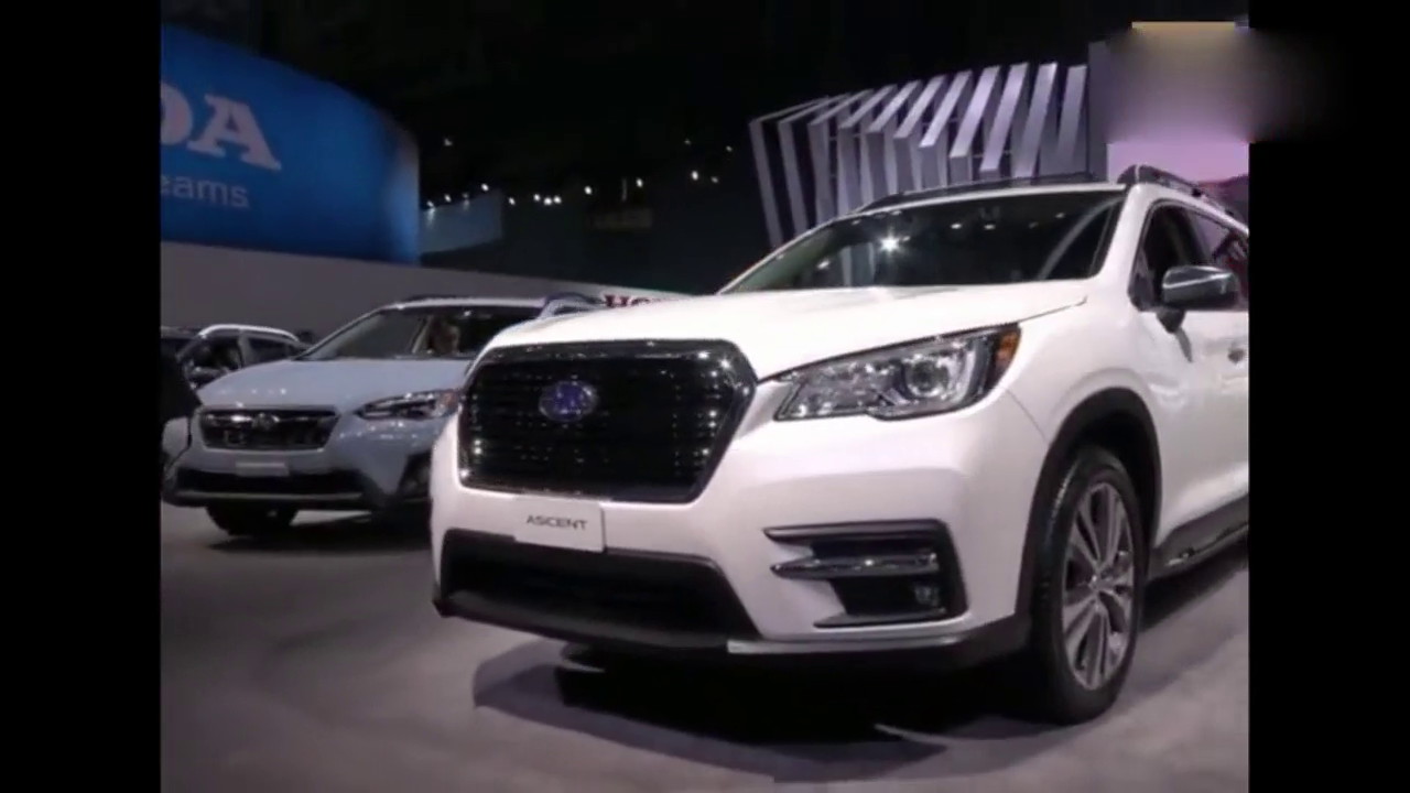 斯巴鲁Ascent霸气现身车展，车身十分吸引人，霸气十足！