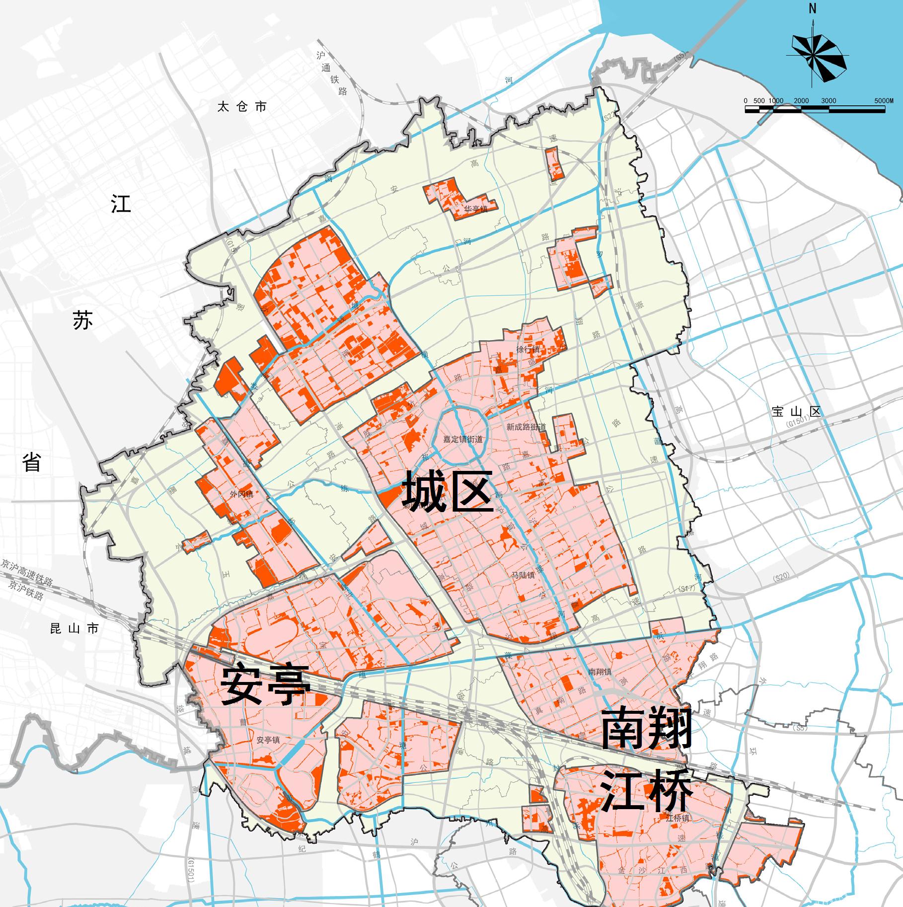 上海市嘉定区2035年总体规划获批:从郊区的发展模式转型为城区