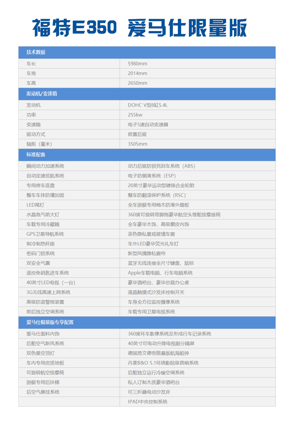 娱乐圈的宠儿，美式房车杰出代表福特E350