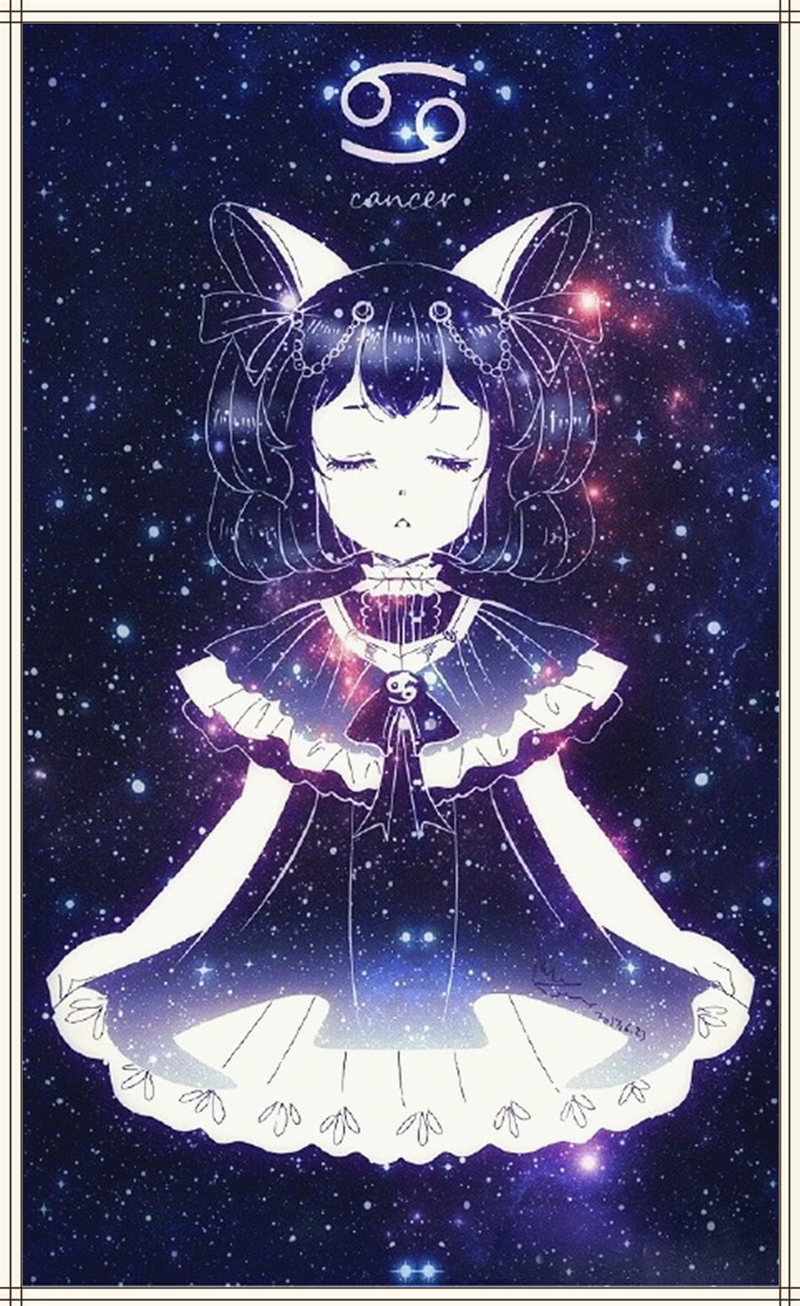 月亮手绘王者十二星座:小乔白羊座,孙尚香金牛座,巨蟹大佬金牛座女12宫图片