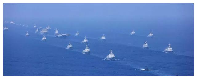 中国海军成立70周年阅舰 各国海军主流舰艇集结而来