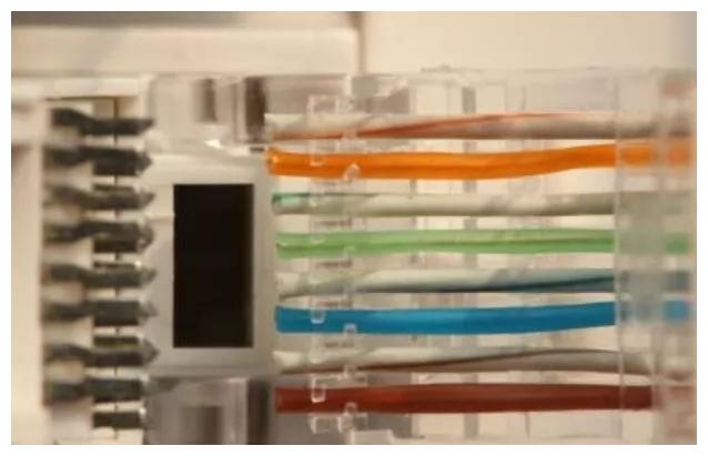 网线水晶头接法口诀(网线水晶头线芯颜色