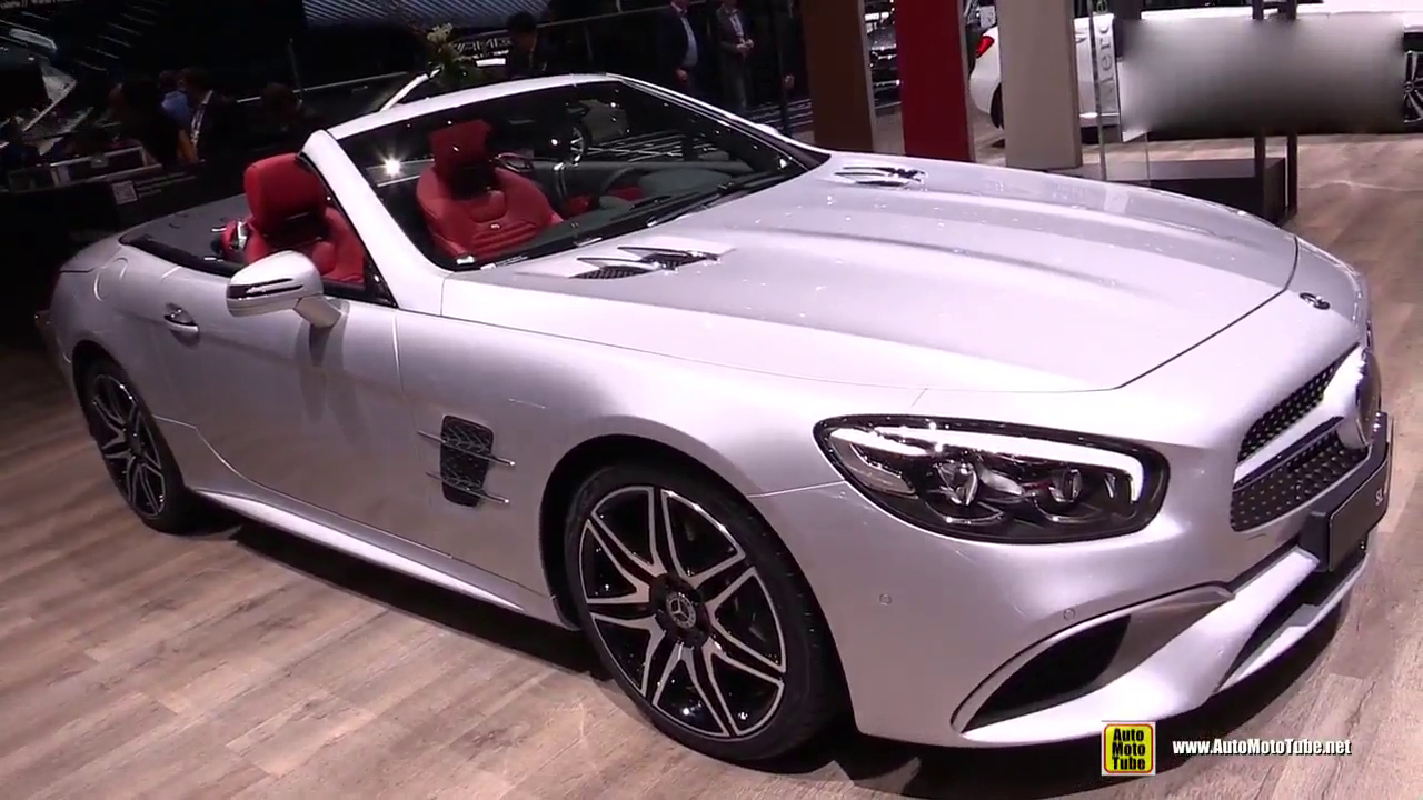 2018 奔驰 SL 400，打开敞篷看到内饰，就是啥叫高端跑车！