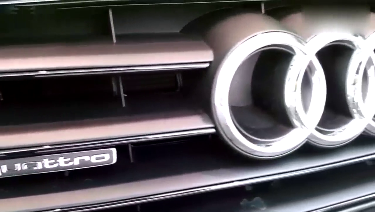 绿色涂装 4S店拍奥迪A6 Avant旅行车