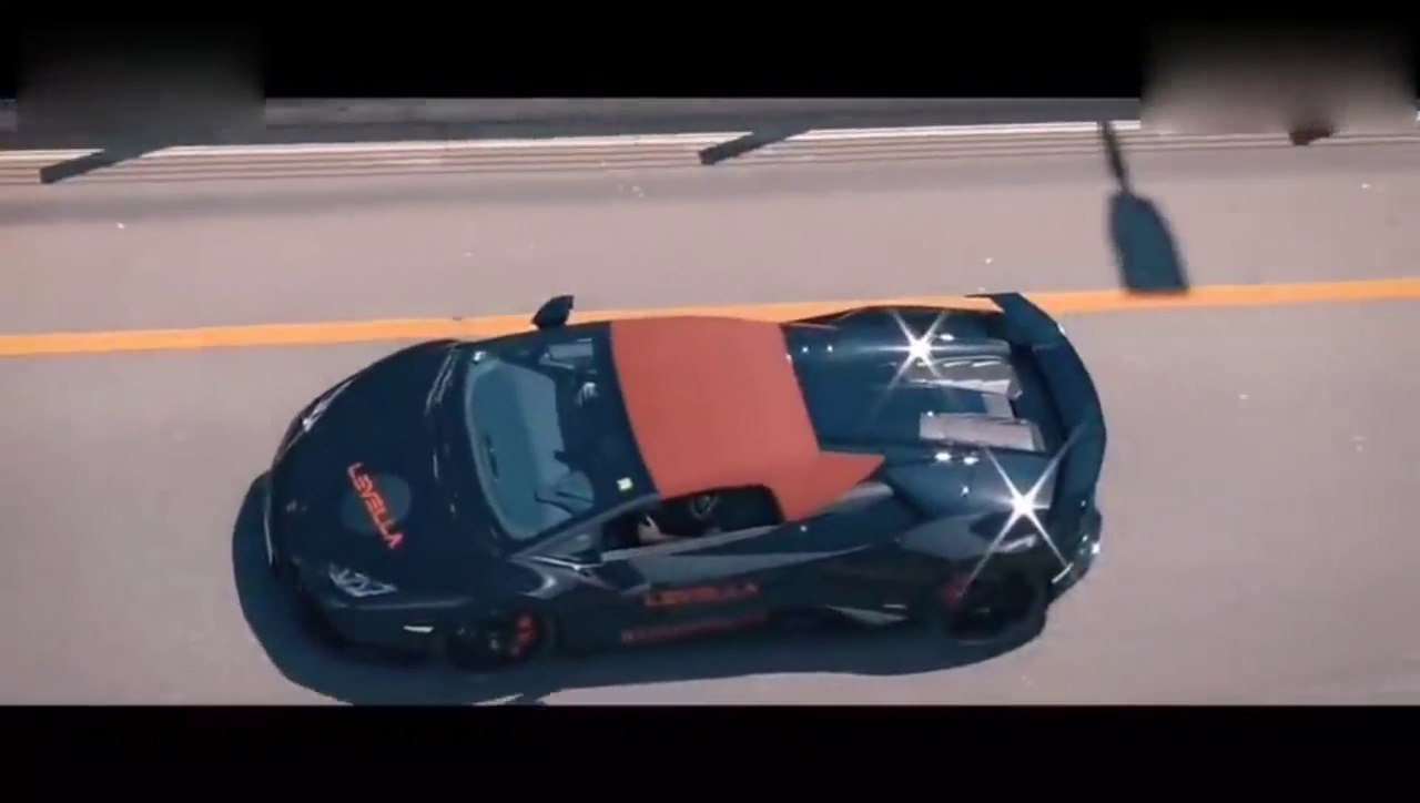 霸气的航拍, 超跑俱乐部 全体改装版跑车,兰博基尼 保时捷