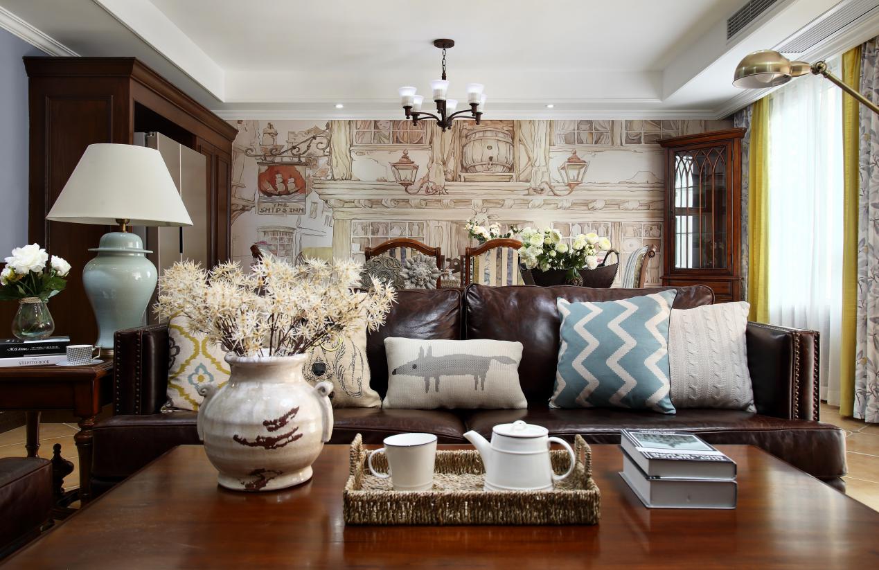 看了绝大部分样板房,这套最喜欢!美式风格装修,一发现