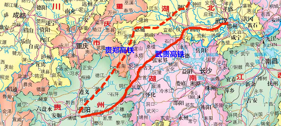 贵州铁路规划建设陷入僵局 只需要一条横向的铁路就可以解决
