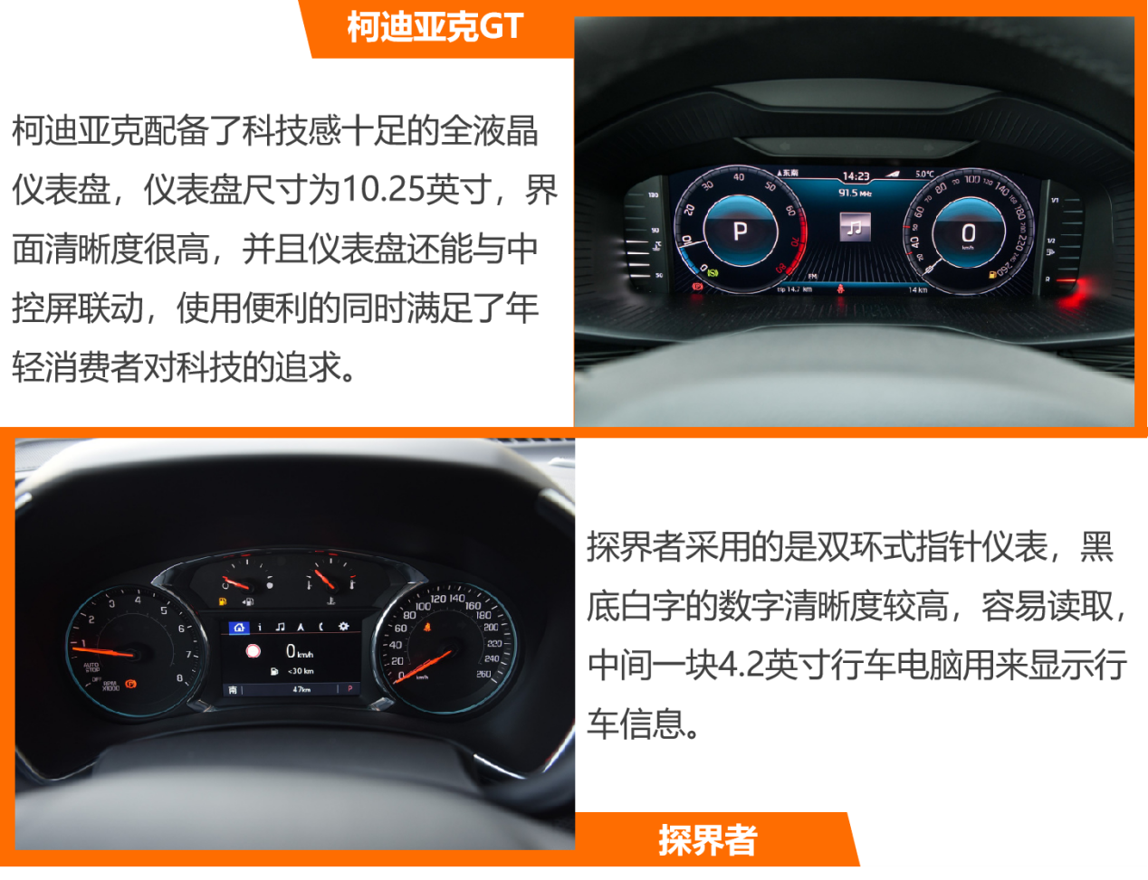 属于年轻人的SUV 柯迪亚克GT VS 探界者