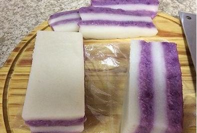1个紫薯,1碗糯米,教你做好吃的紫薯糯米糕,香甜软糯营养好