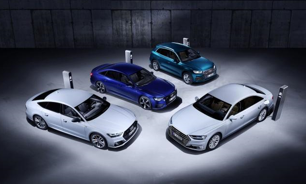 奥迪在日内瓦车展上一口气推出四款新能源车,A7再度成为焦点