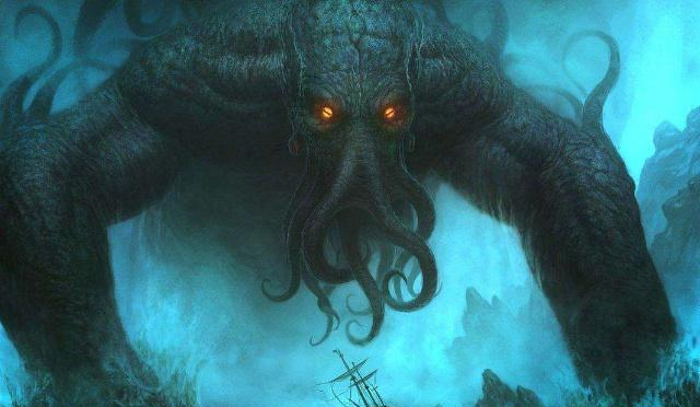 北欧神话中的海妖，沉眠在海底深渊，与陆地怪兽刚正面一点也不虚