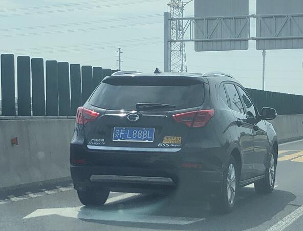 南通高架实拍车牌靓号