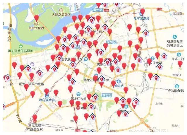 哈工大研发"确诊患者活动轨迹地图"