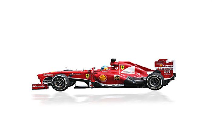 法拉利赛车：一组赛车图，F1赛车的车架坚固无比，非常霸气