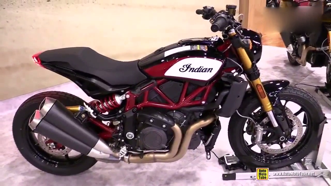 帅！巴黎车展实拍，2019款Indian印第安 FTR 1200S 复古街车