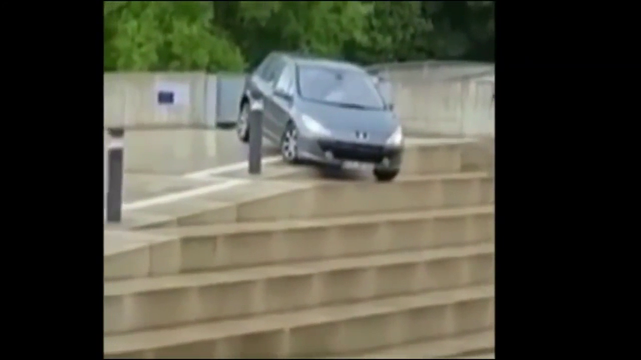 奇葩女司机为逃10元停车费不走寻常路，心疼她的车