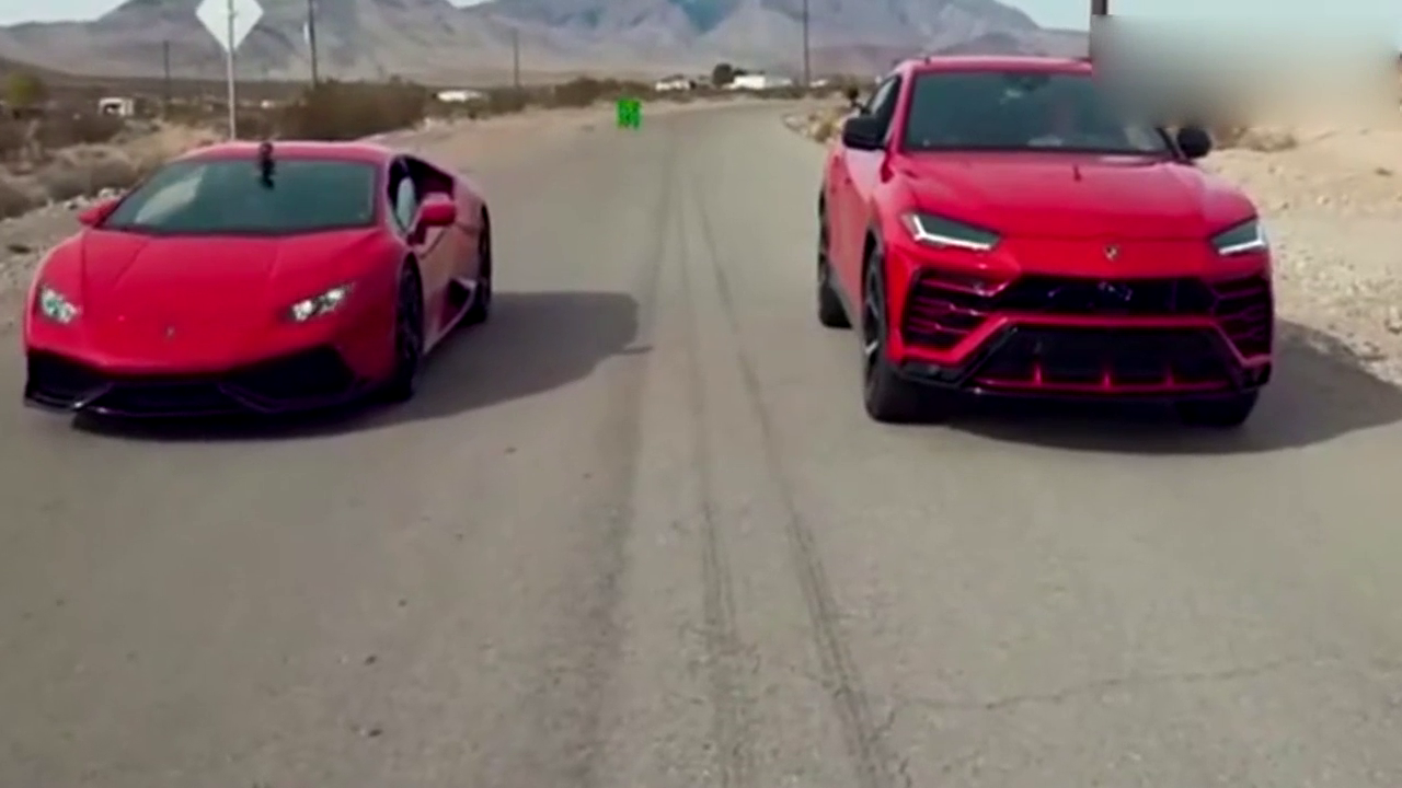 兰博基尼SUV和跑车的比试见过没？没想到差距这么大