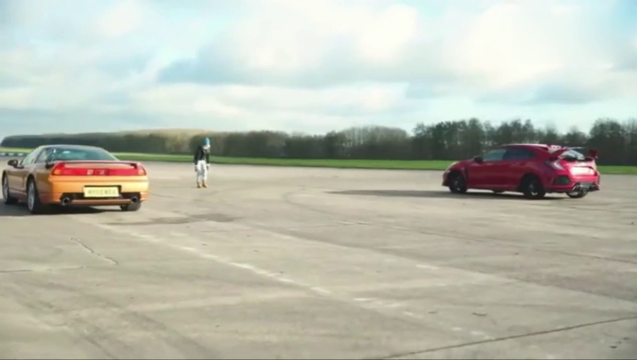 思域TypeR与东瀛法拉利NSX比加速，到底谁才是最强本田跑车？