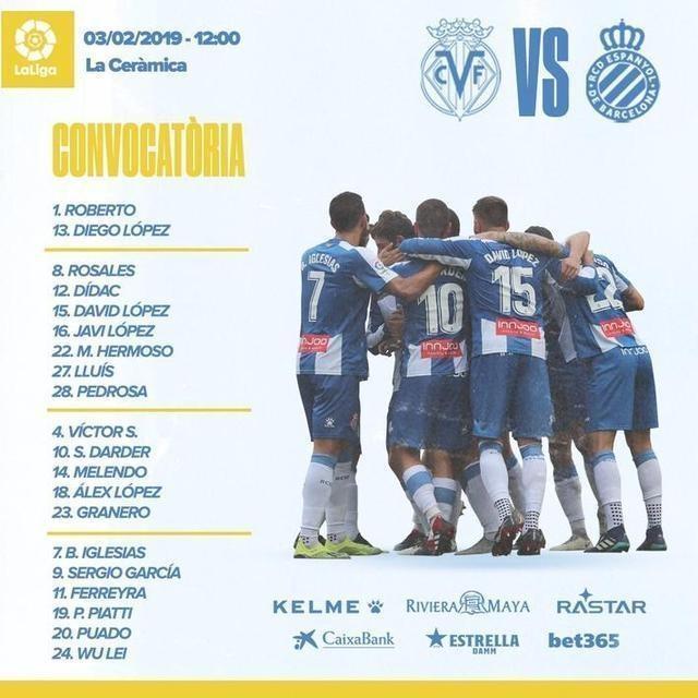 入选西班牙人队下轮比赛大名单,武磊有望迎来