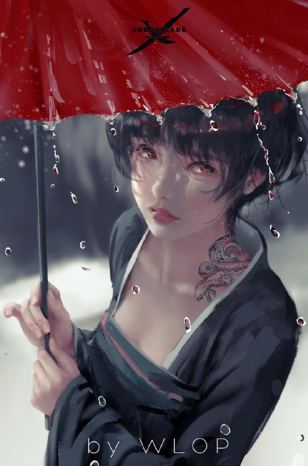 国人插画师笔下的鬼刀插画集,美得窒息!