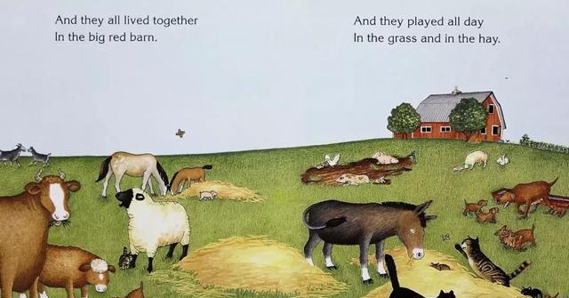 中英文绘本《大红谷仓》 英文有声绘本《BigRedBarn》大红谷仓