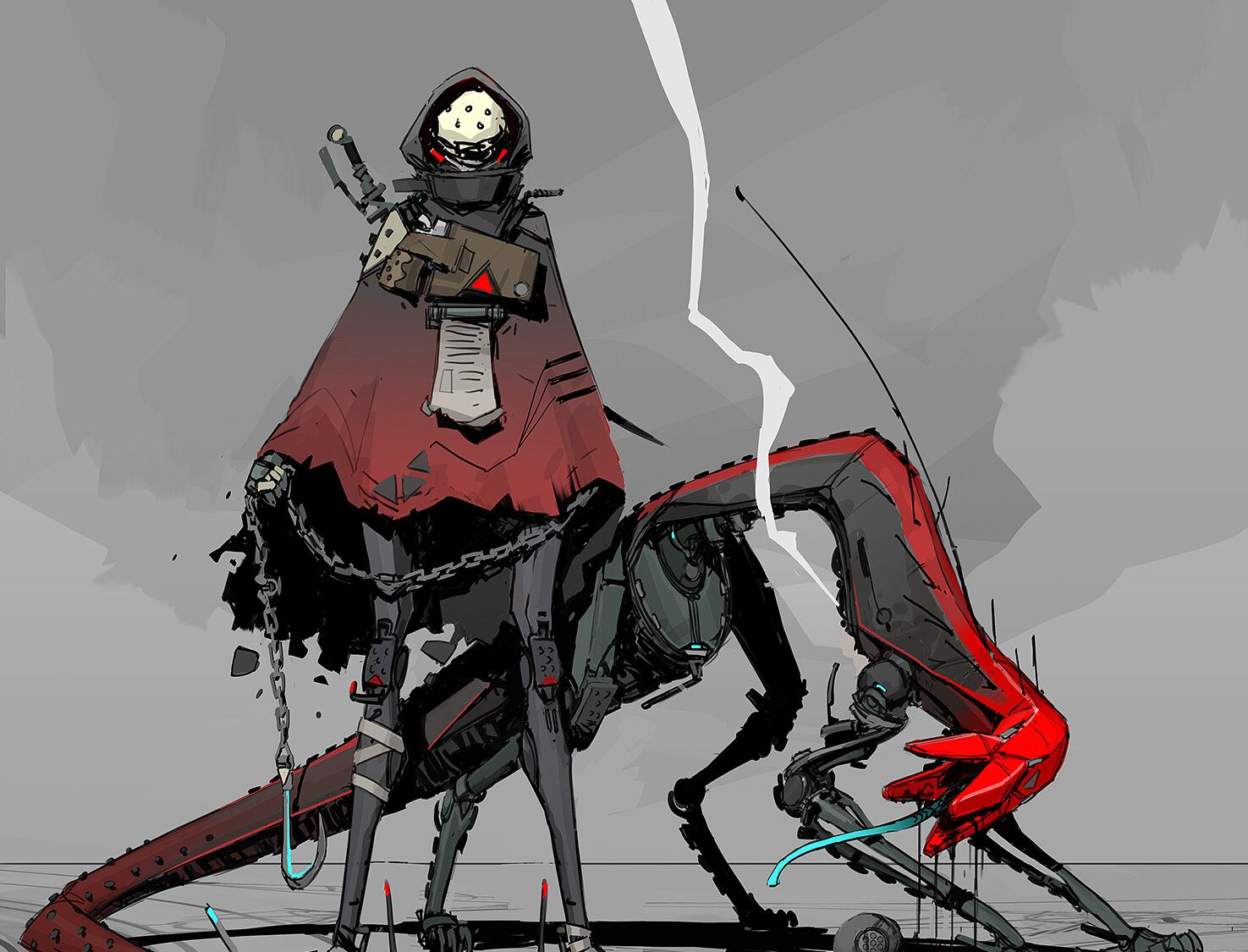 英国插画师的一组概念机械插画作品欣赏!脑洞大开的创意大作!