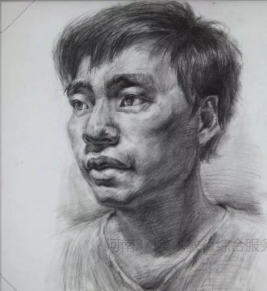 2019届河南一模素描高分卷