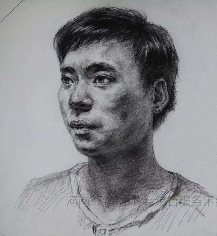 2019届河南一模素描高分卷