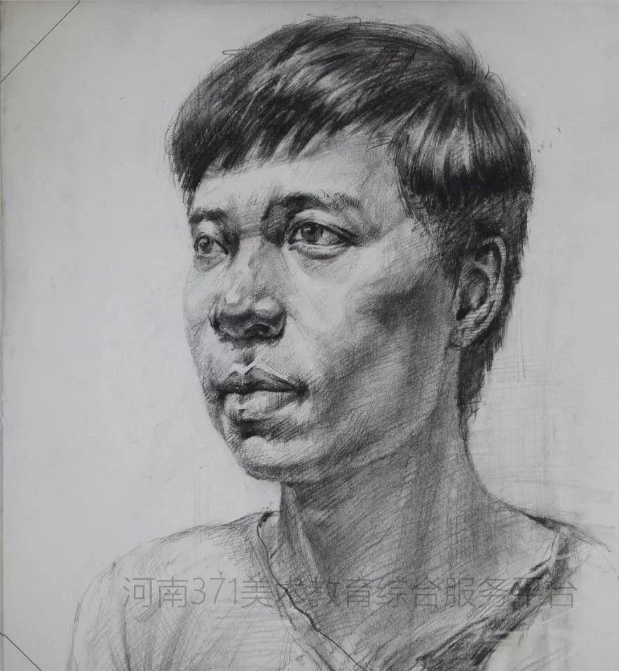 2019届河南一模素描高分卷