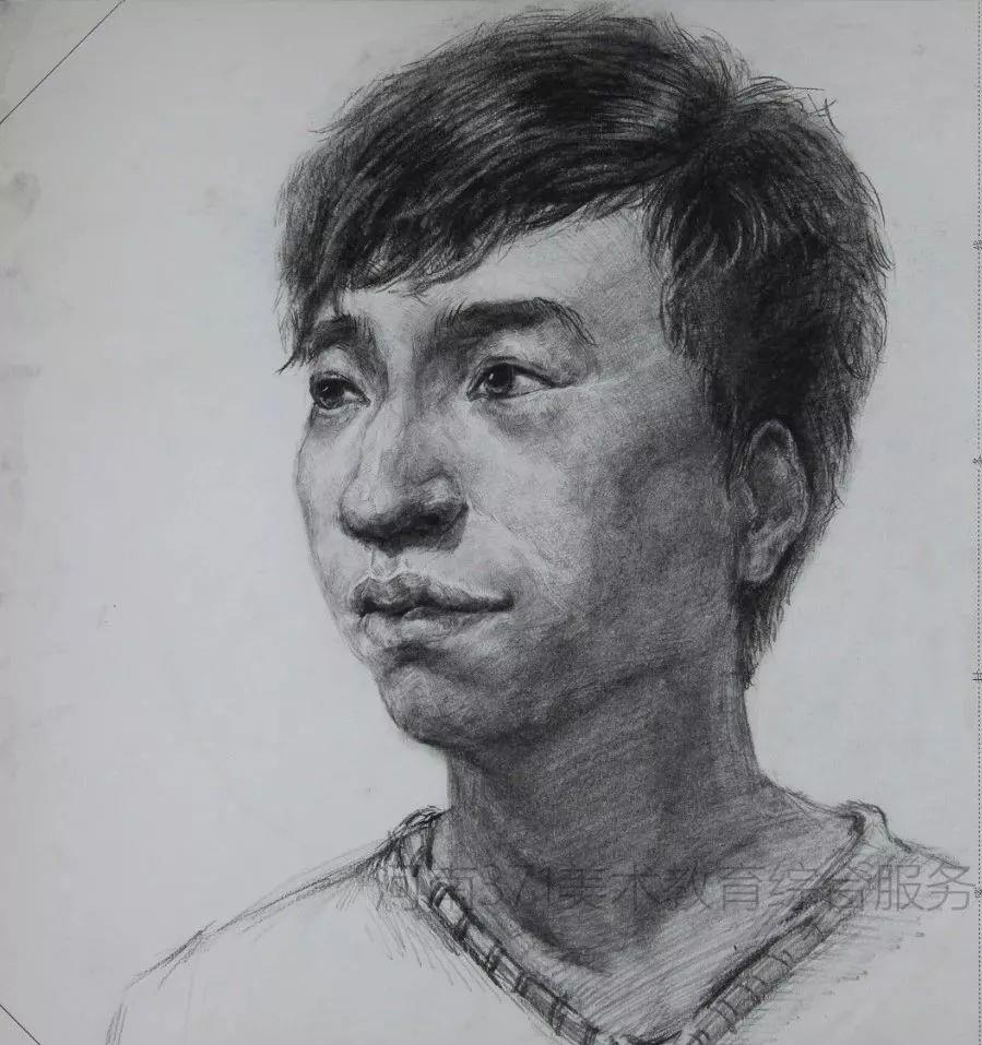 2019届河南一模素描高分卷