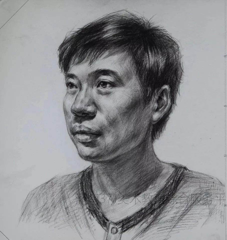 2019届河南一模素描高分卷