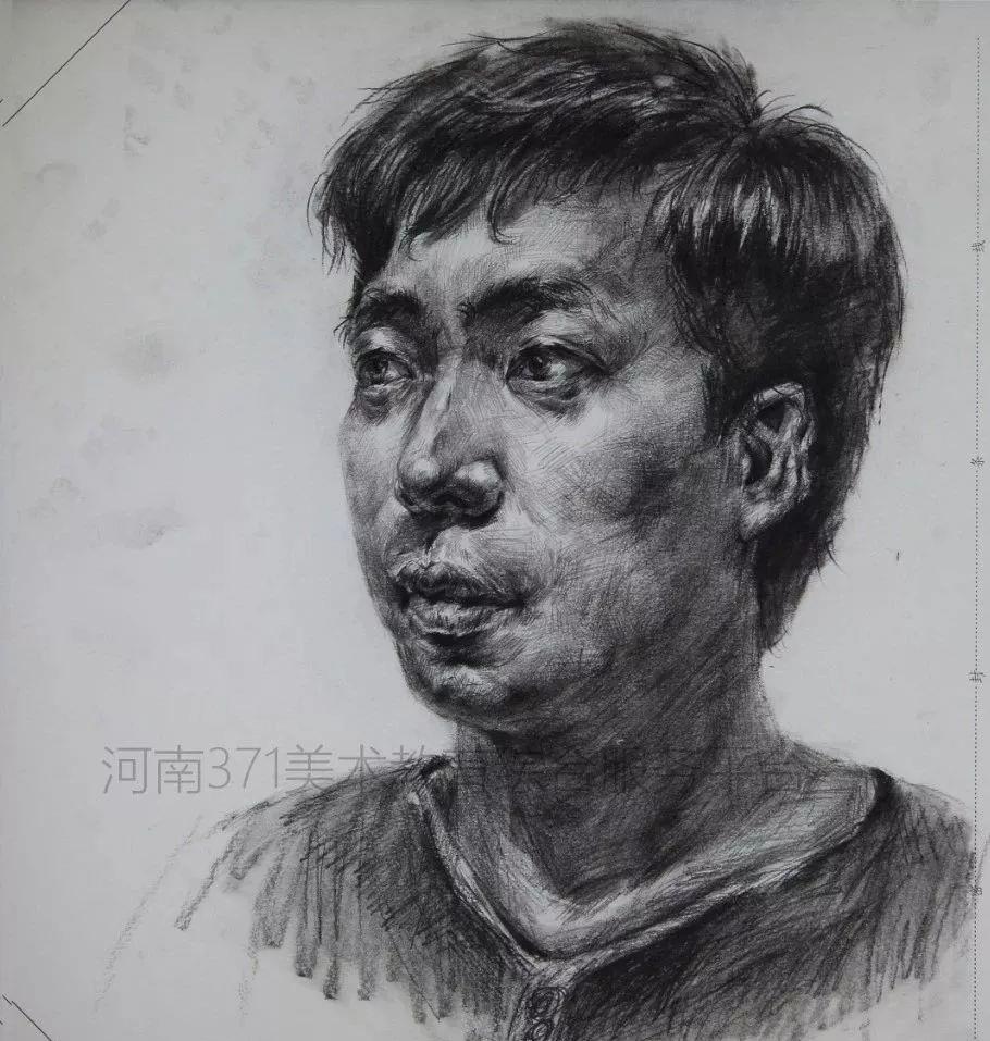 2019届河南一模素描高分卷