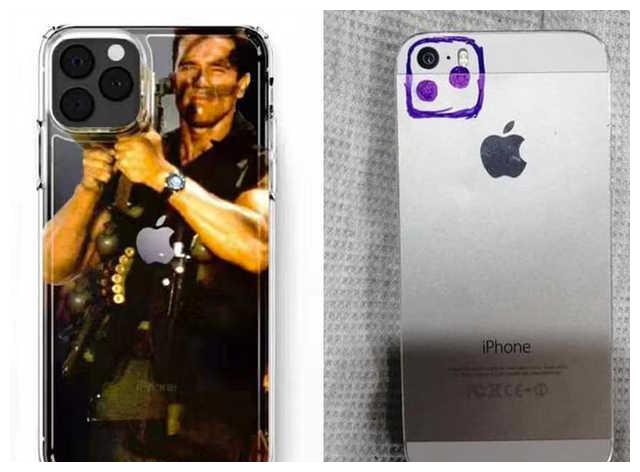 iphone很长的恶搞图,超长苹果手机搞笑图片 脑洞大开!iphone11被玩坏 浴霸三摄造型引网友恶搞