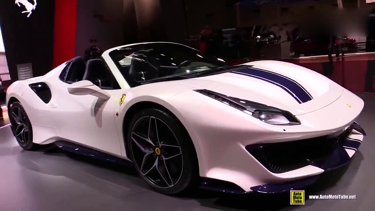 巴黎国际车展实拍，2019款恩佐法拉利 Ferrari 488 超级跑车