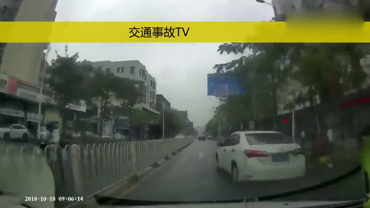 肇事车车速过快，撞了横穿马路的电动车
