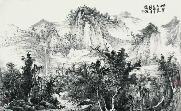壮美奇崛，当代山水画名家周逢俊作品欣赏|周逢俊|山水画|旷达_新浪新闻